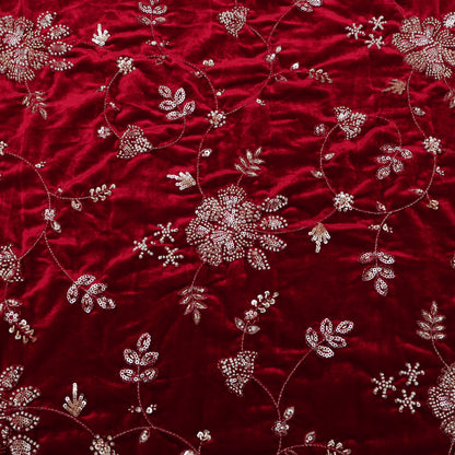 Velvet Embroidery Fabric