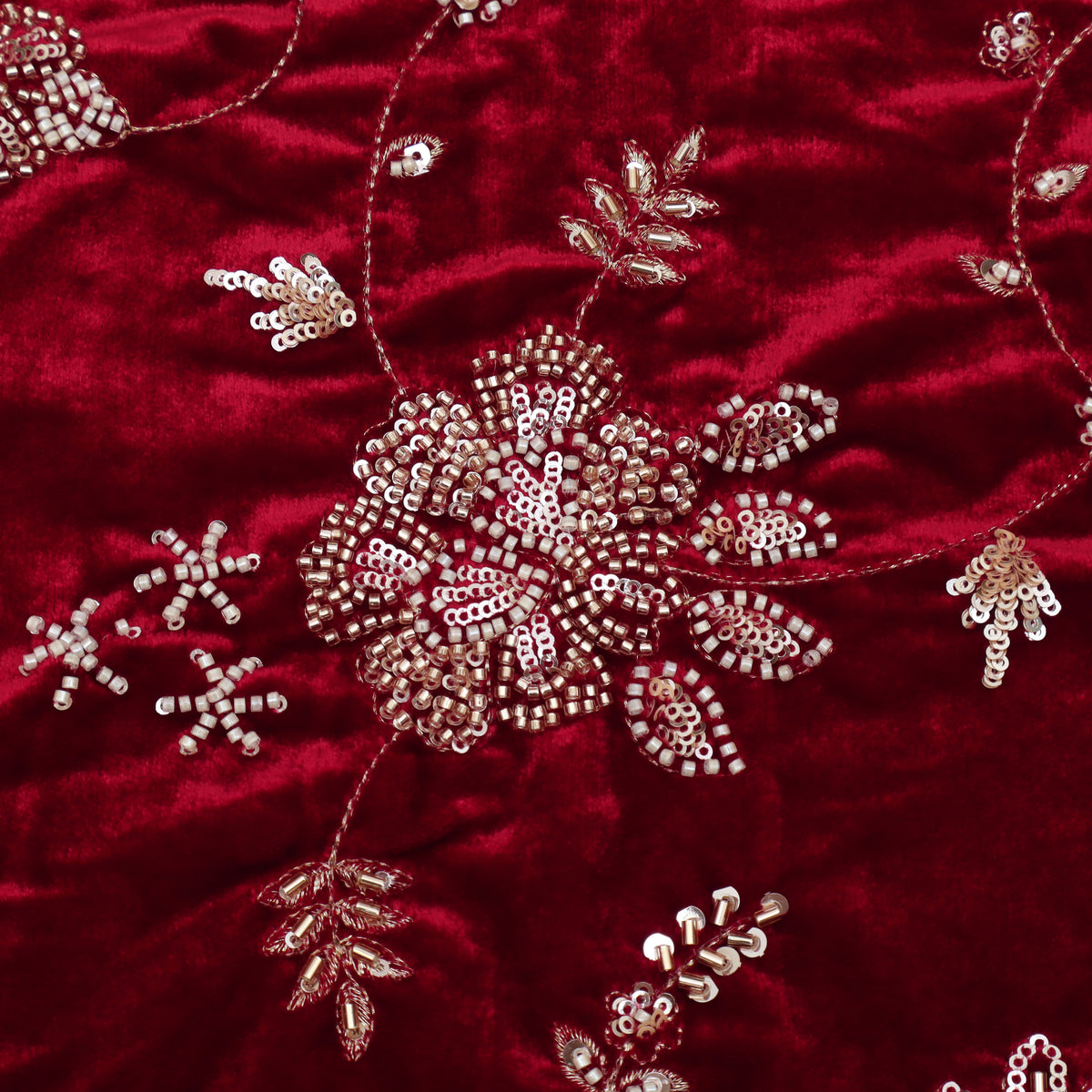 Velvet Embroidery Fabric