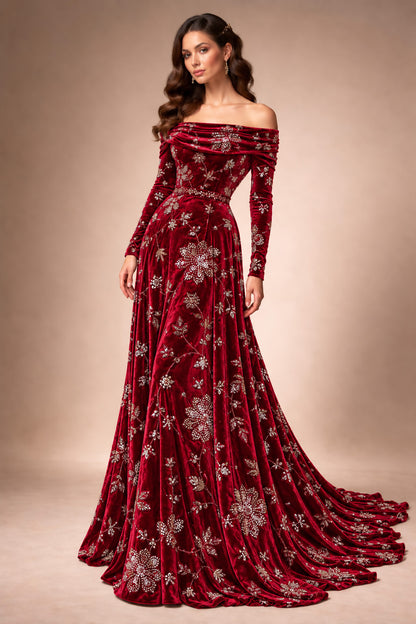 Velvet Embroidery Fabric