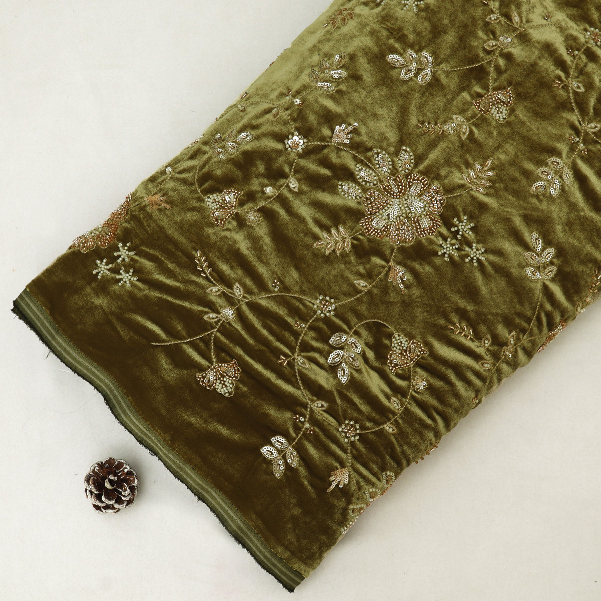Velvet Embroidery Fabric