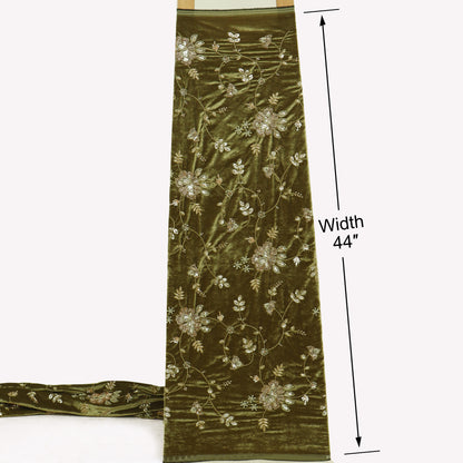 Velvet Embroidery Fabric