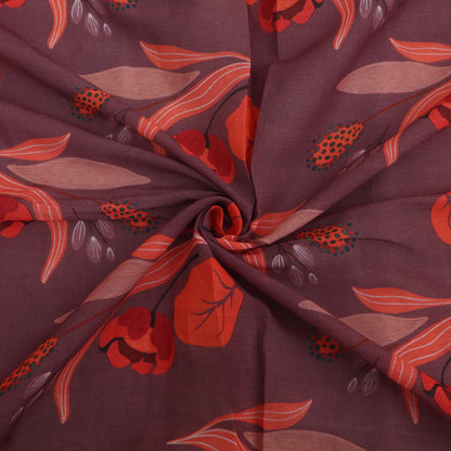 Floral Design Printed Cotton Dupatta