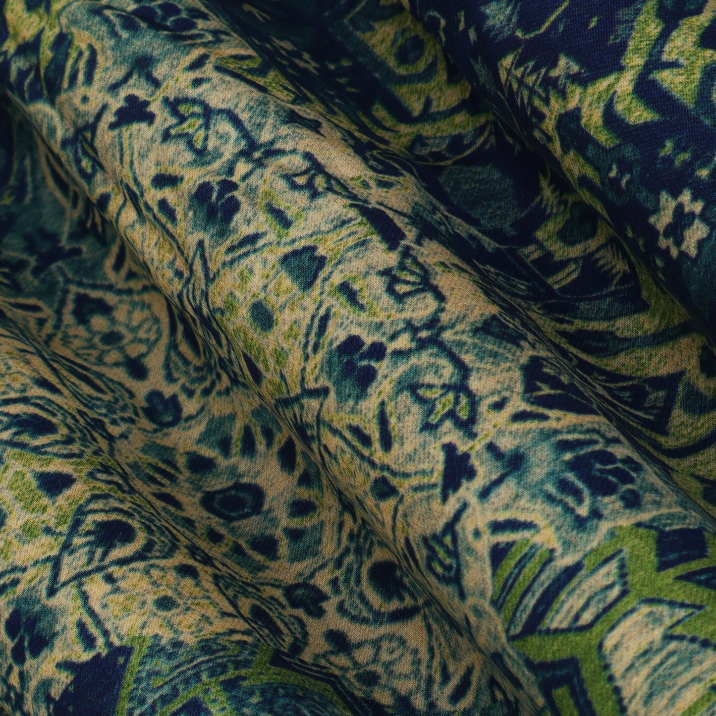 Multicolor Modal Satin Print Fabric