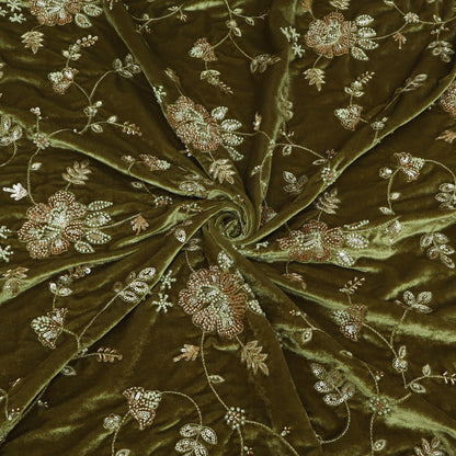 Velvet Embroidery Fabric