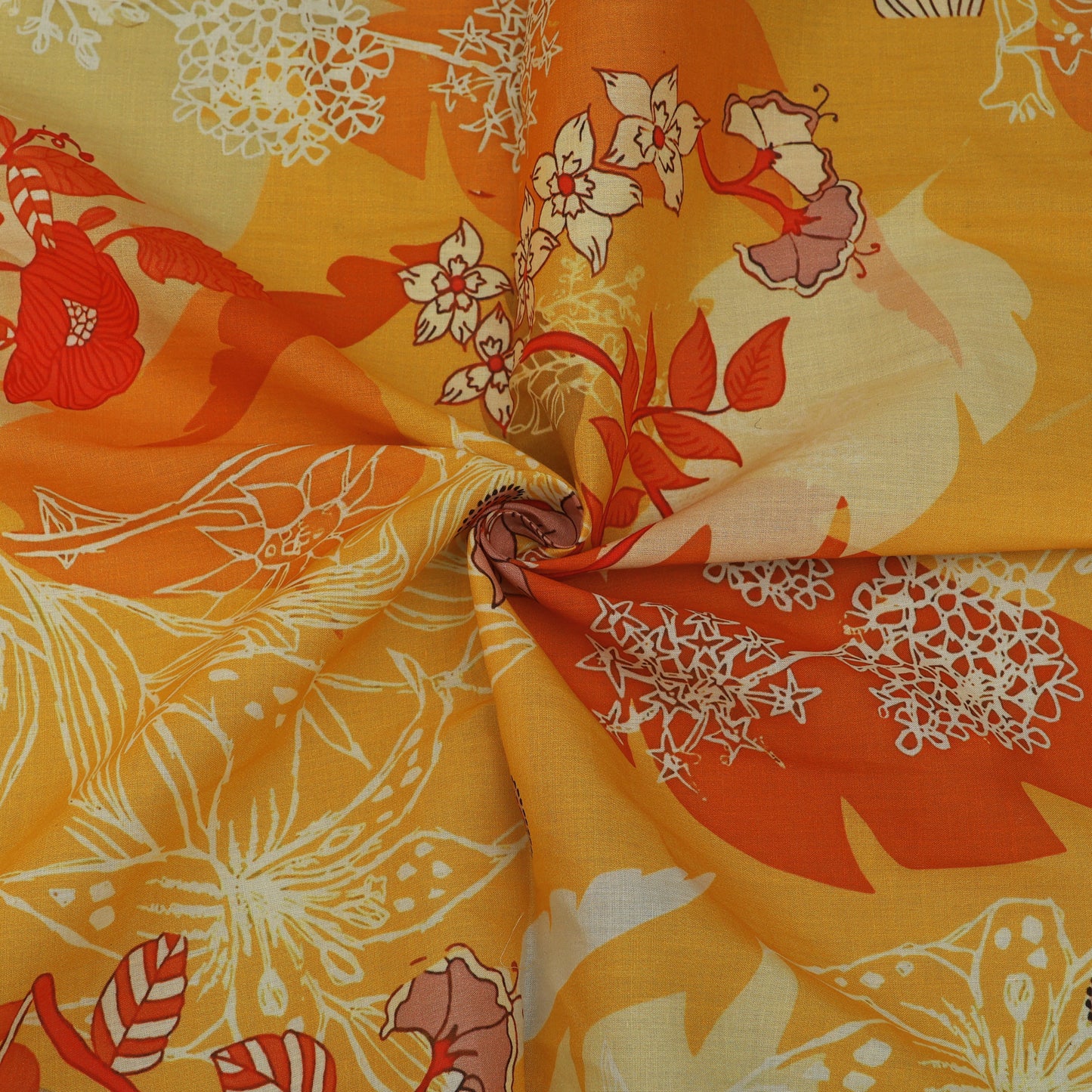 Cotton Floral Printed Design Fabric