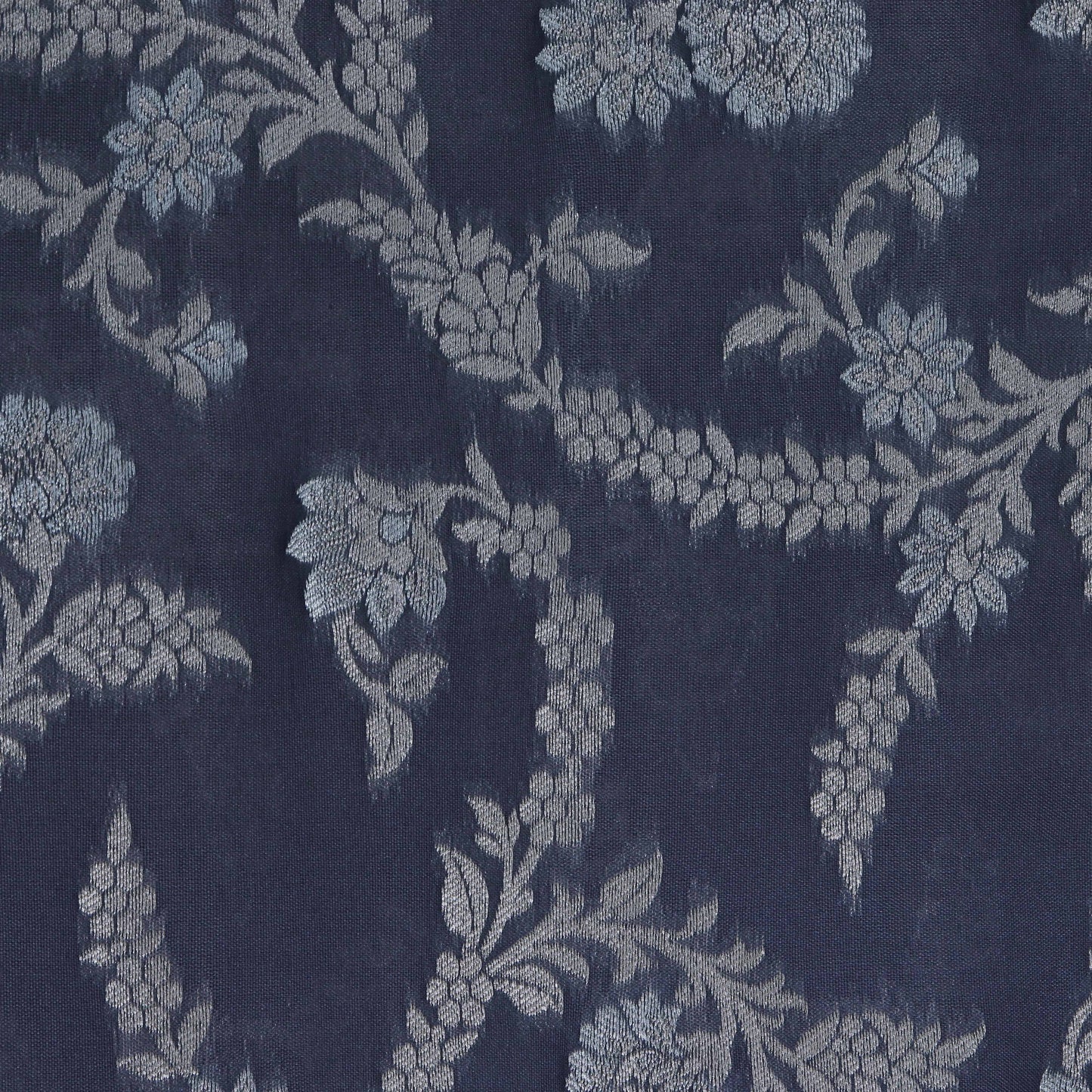 Grey Color Brocade Fabric
