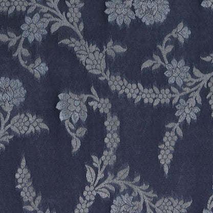 Grey Color Brocade Fabric
