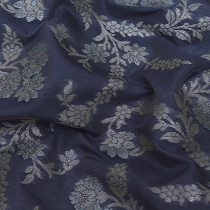Grey Color Brocade Fabric