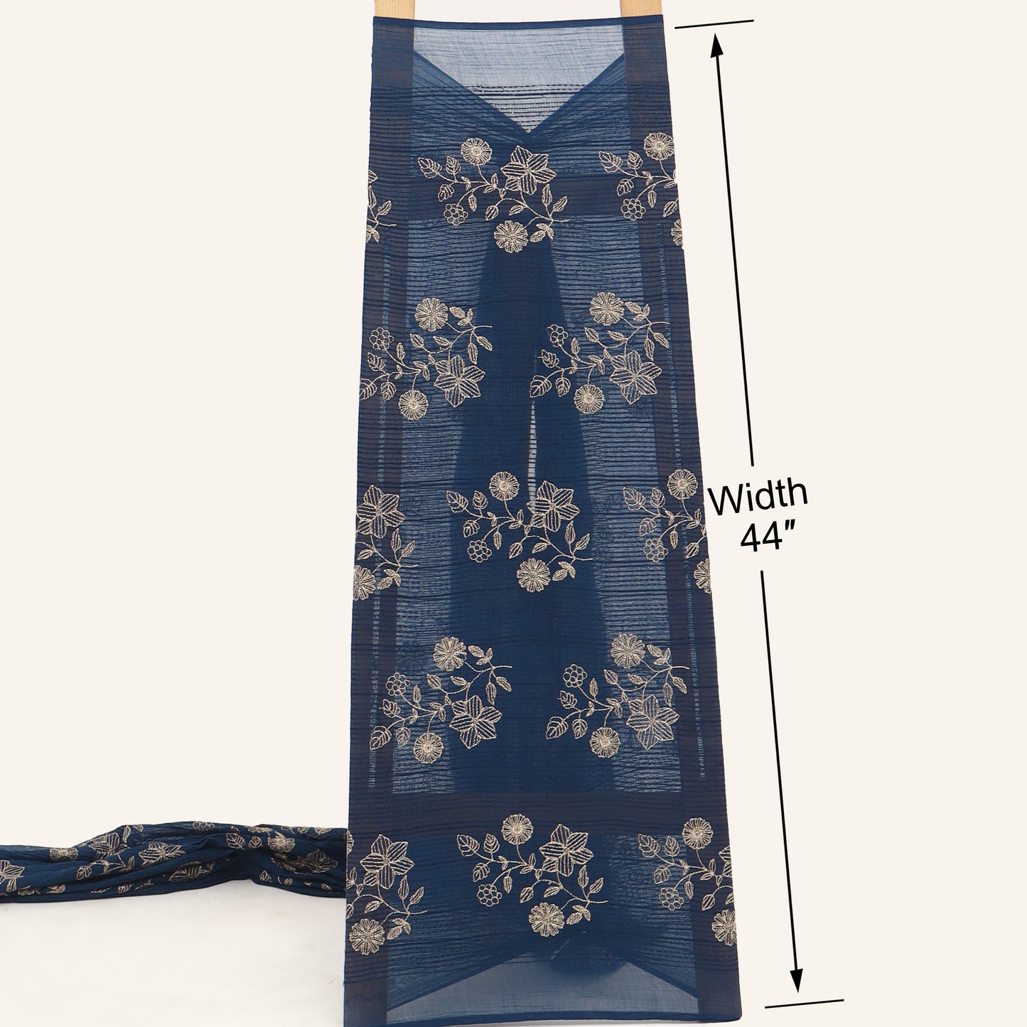 Chanderi Embroidery Fabric