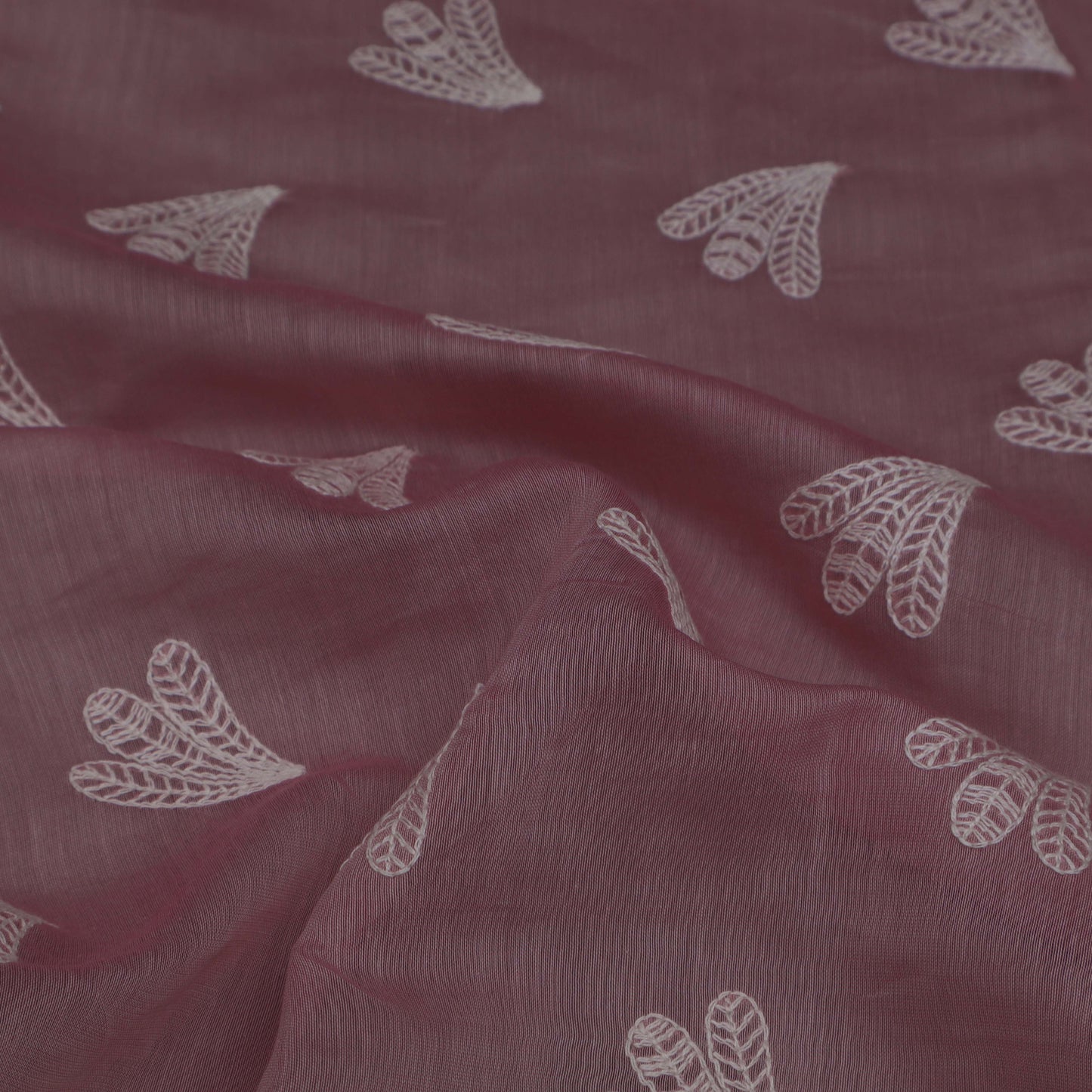 Onion Color  Chanderi Booti Fabric