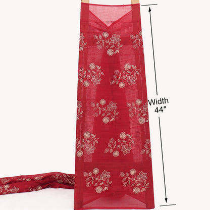 Chanderi Embroidery Fabric