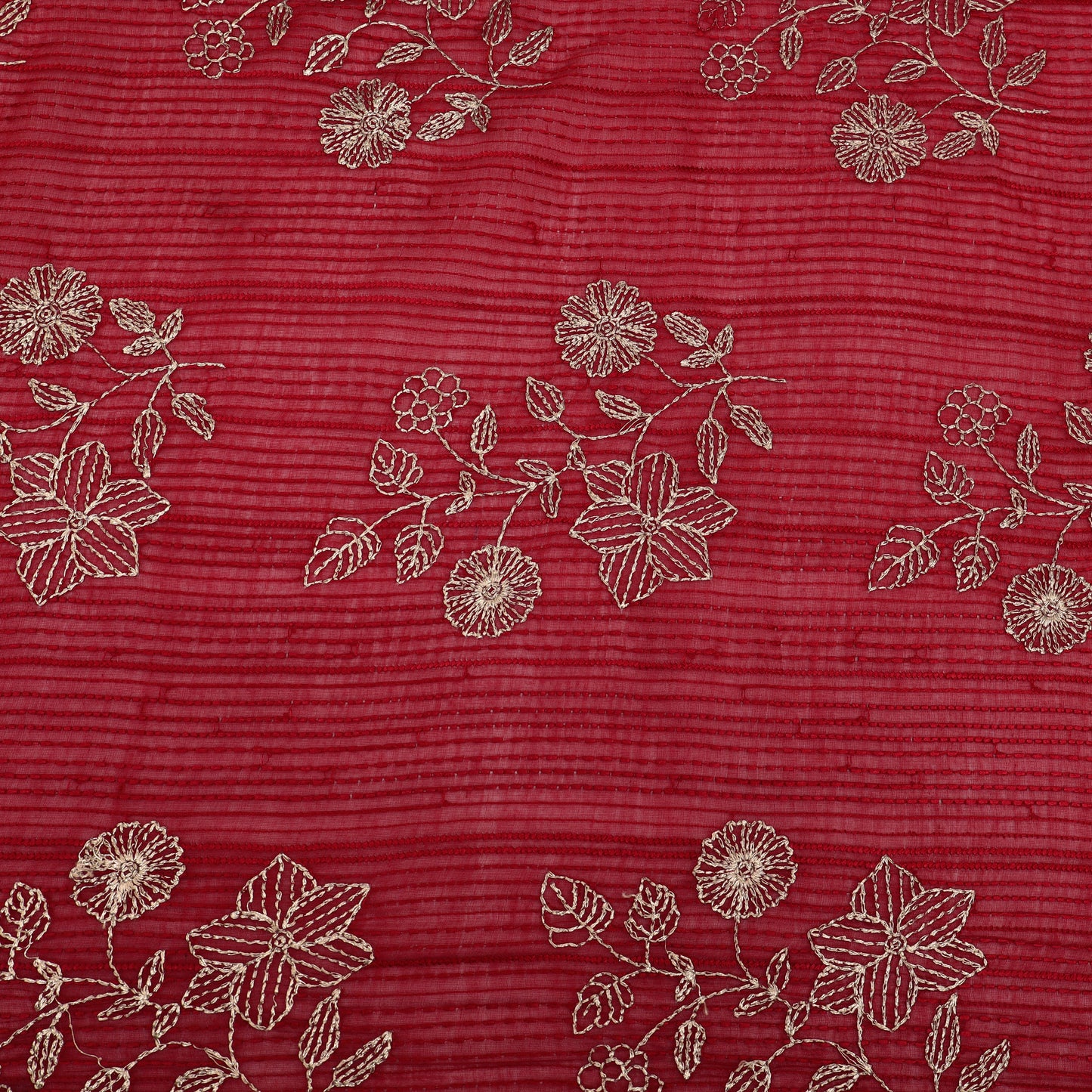 Chanderi Embroidery Fabric