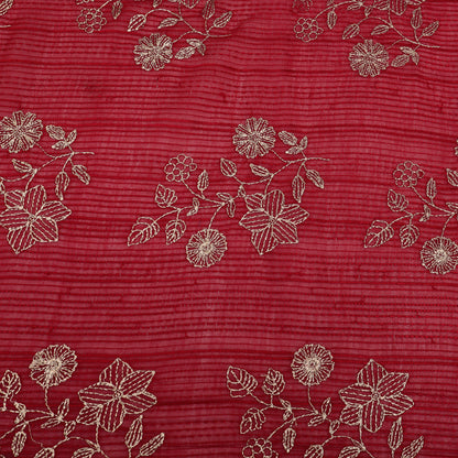 Chanderi Embroidery Fabric