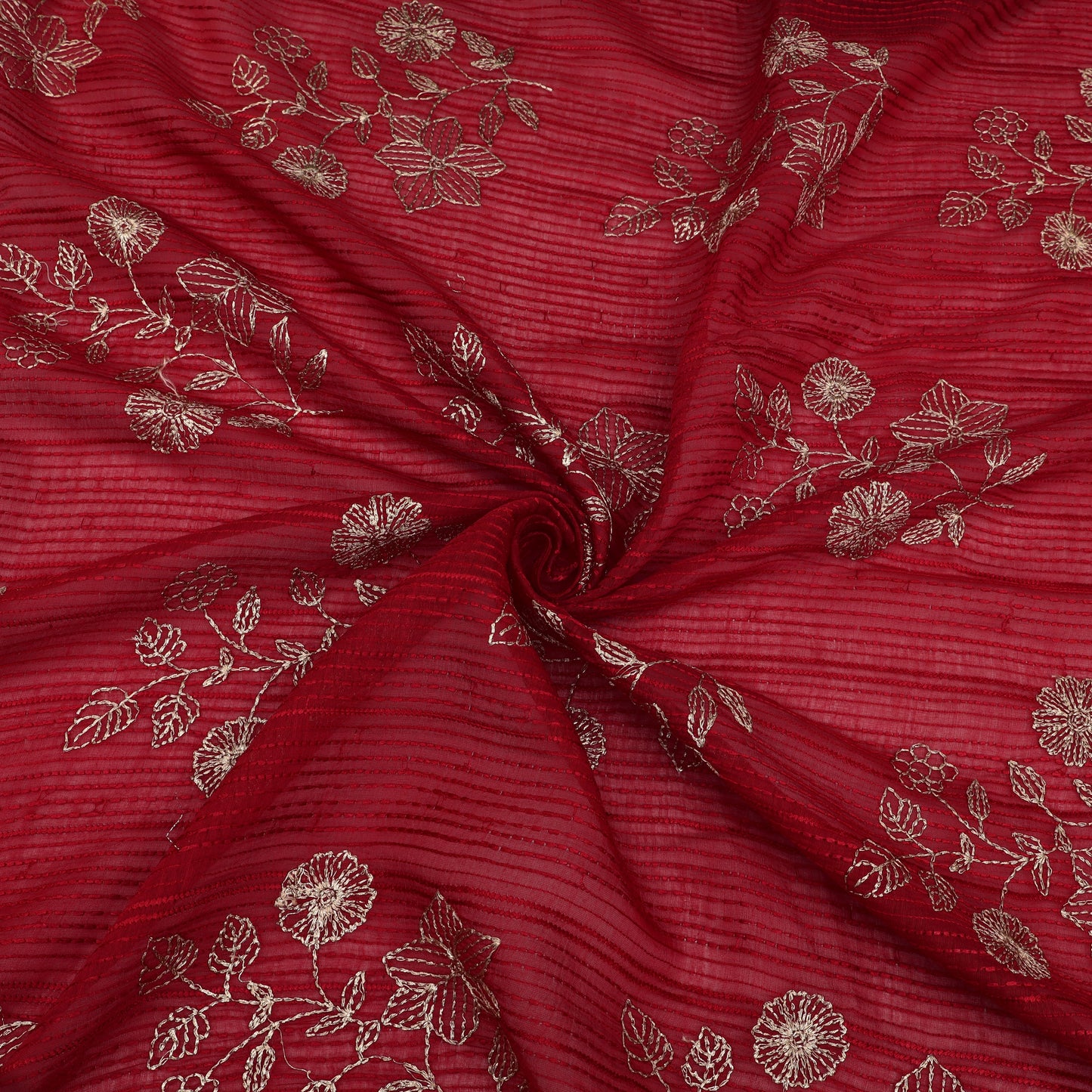 Chanderi Embroidery Fabric