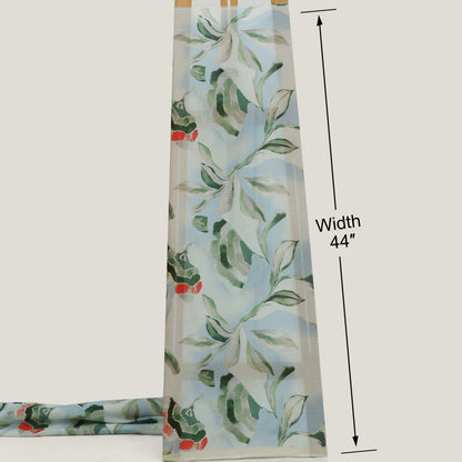 Printed Floral Design  Cotton Fabric