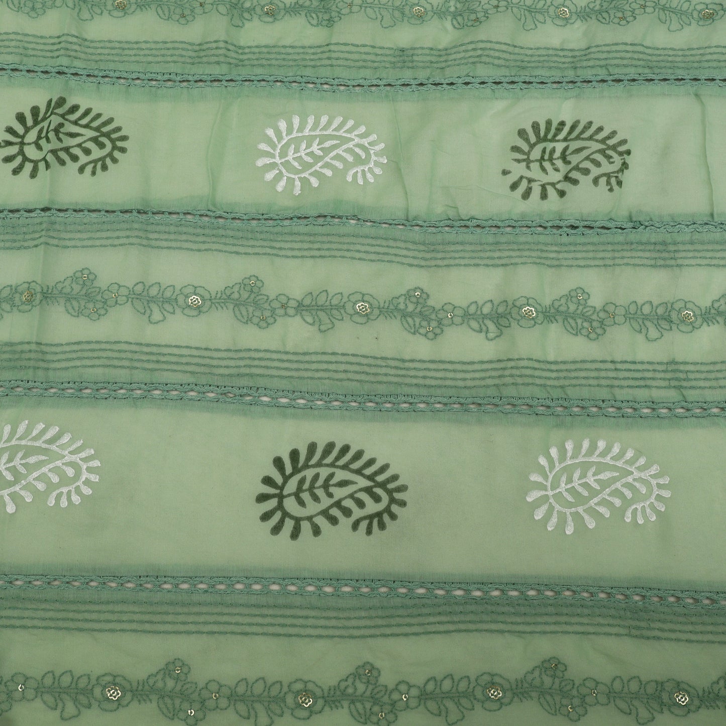 Mul Chanderi Embroidery Fabric