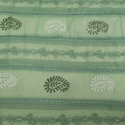 Mul Chanderi Embroidery Fabric