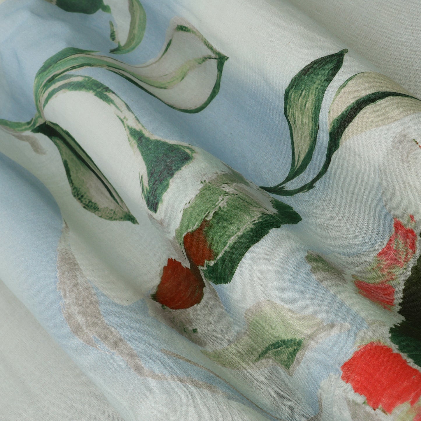 Printed Floral Design  Cotton Fabric