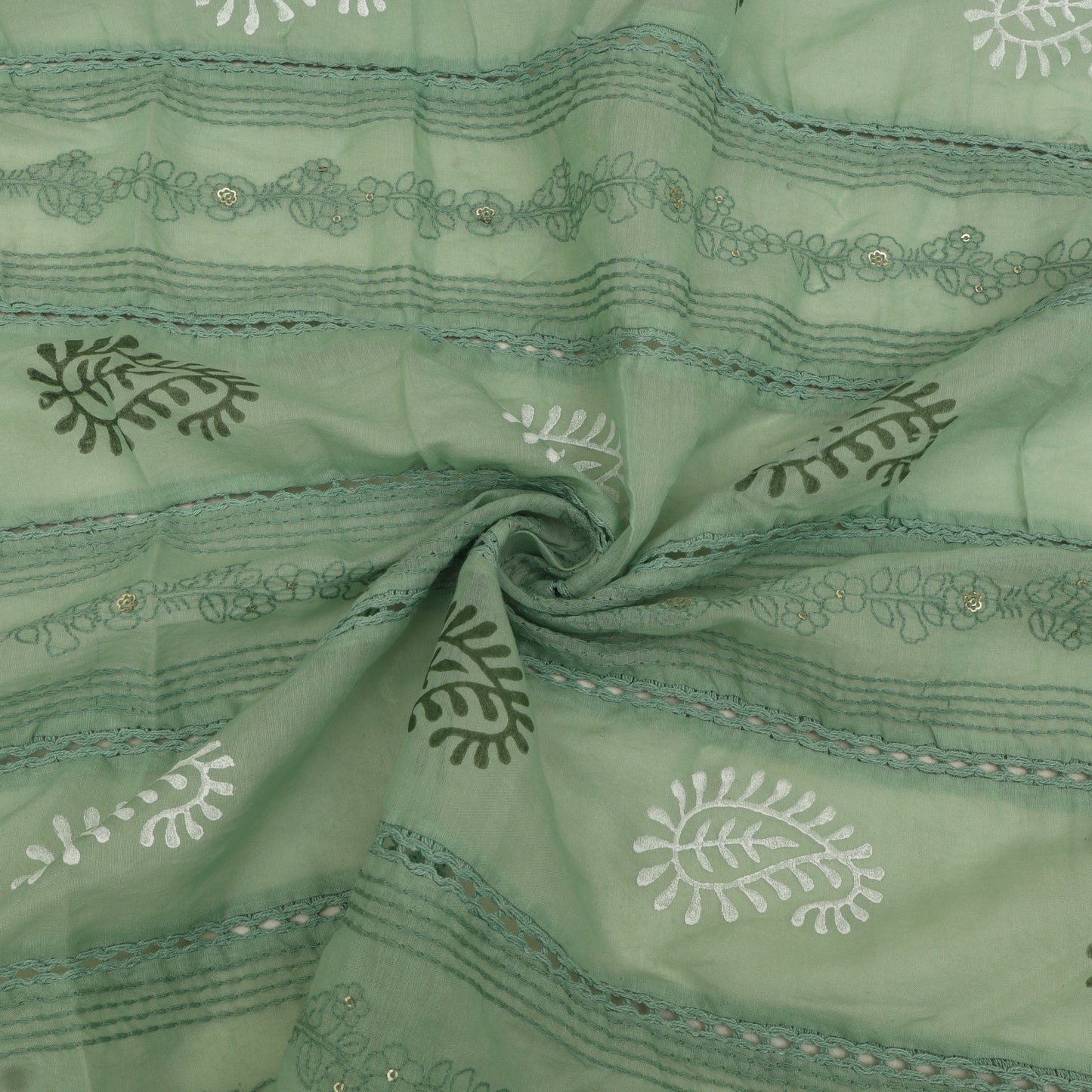 Mul Chanderi Embroidery Fabric
