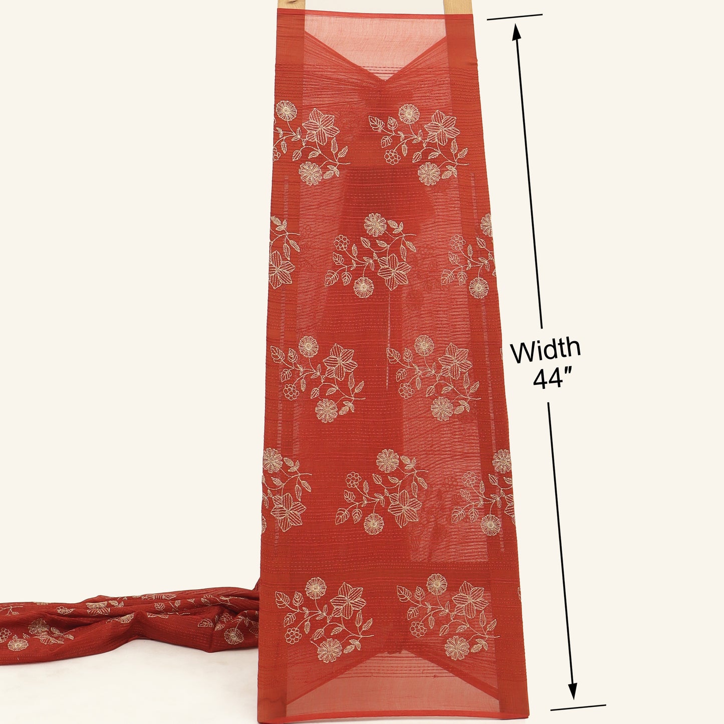 Chanderi Embroidery Fabric