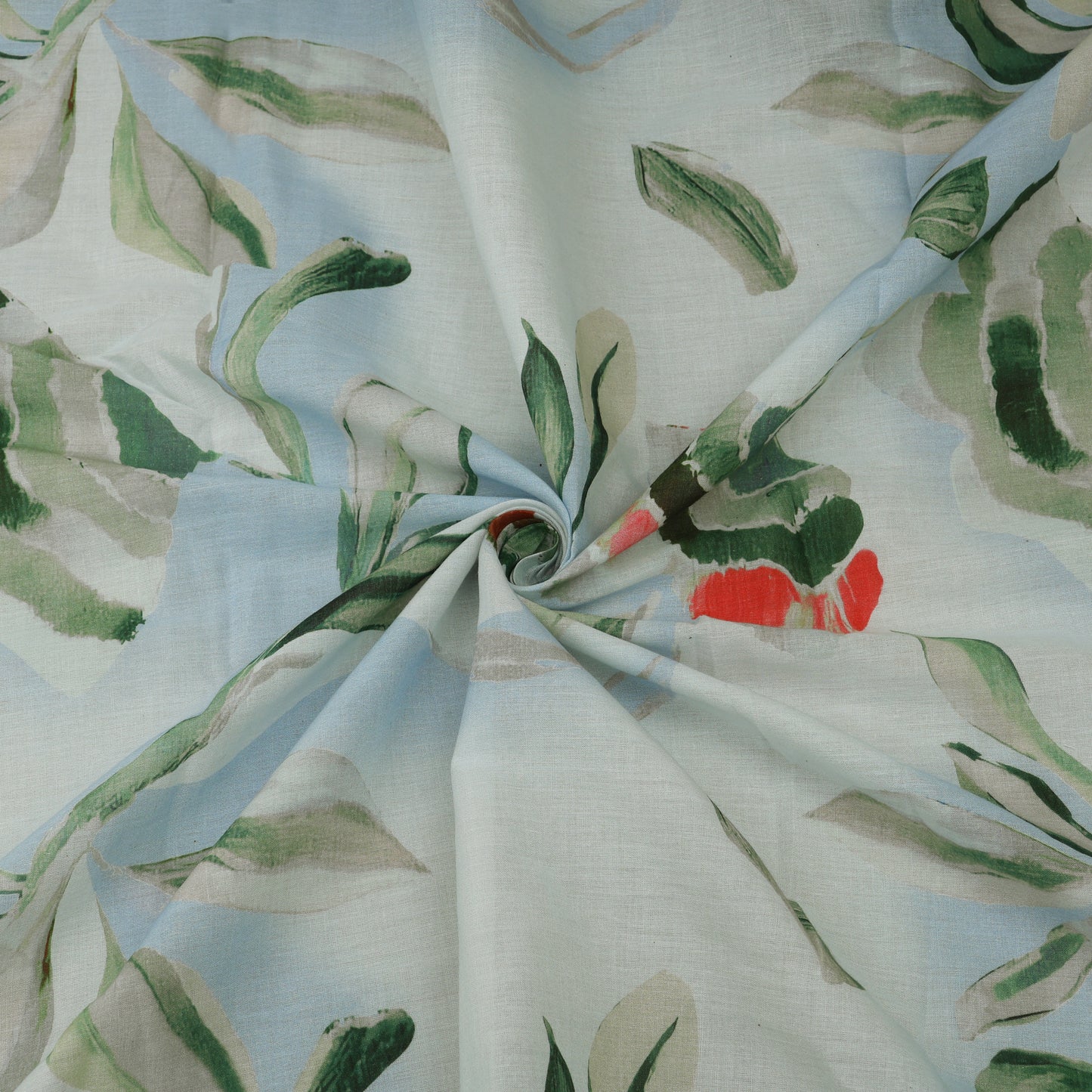 Printed Floral Design  Cotton Fabric