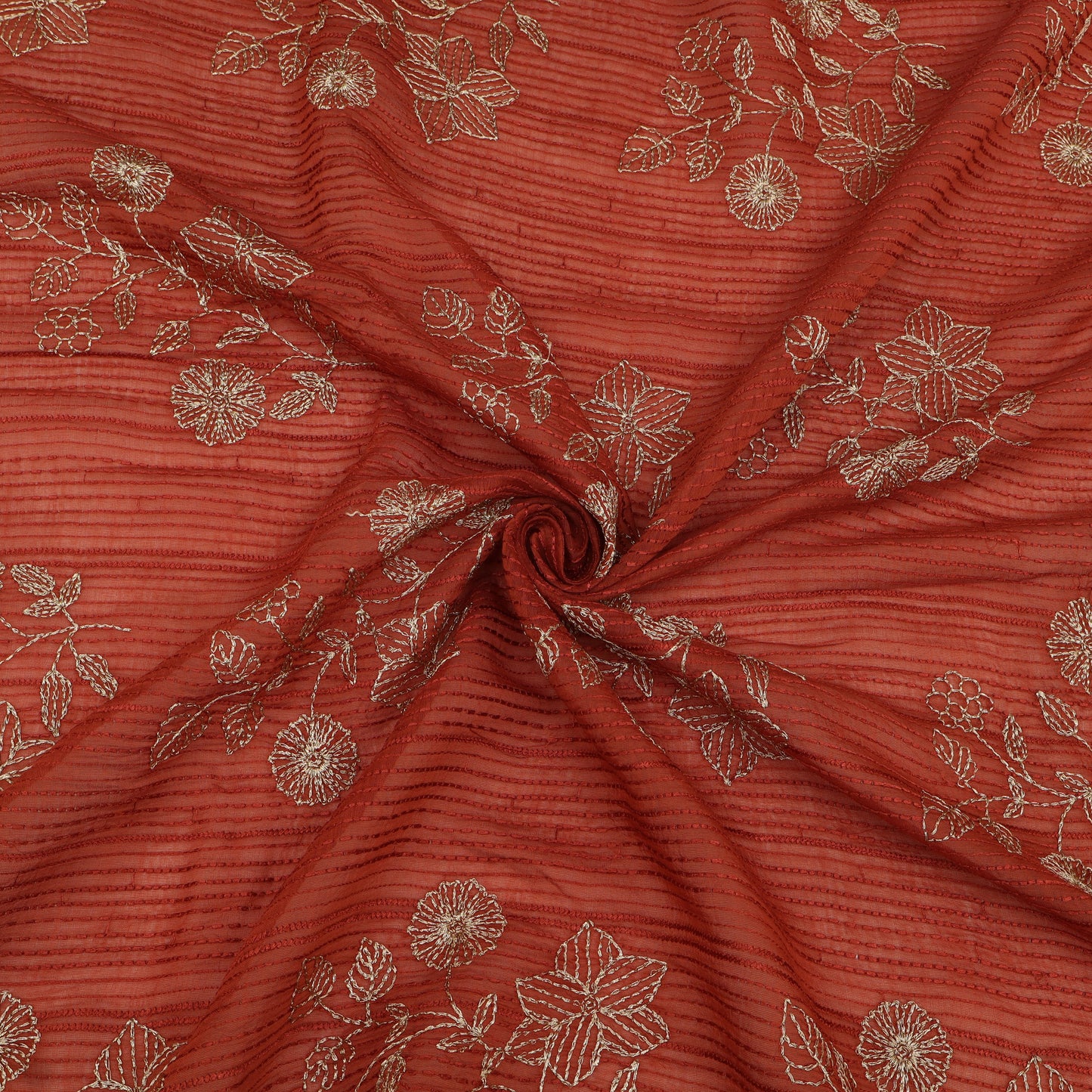 Chanderi Embroidery Fabric