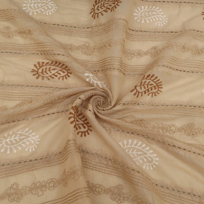 Mul Chanderi Embroidery Fabric