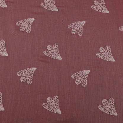 Pink Color Chanderi Booti Fabric