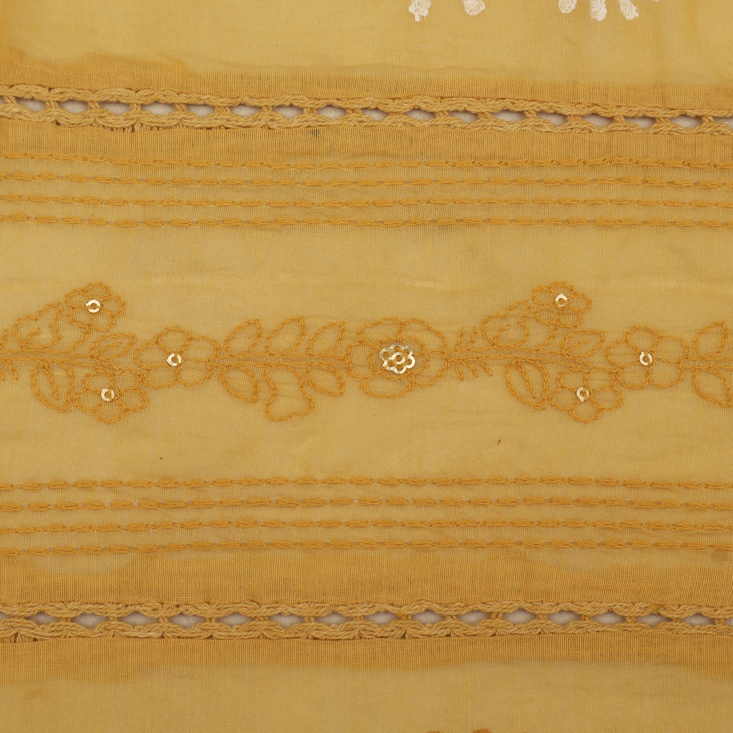 Mul Chanderi Embroidery Fabric
