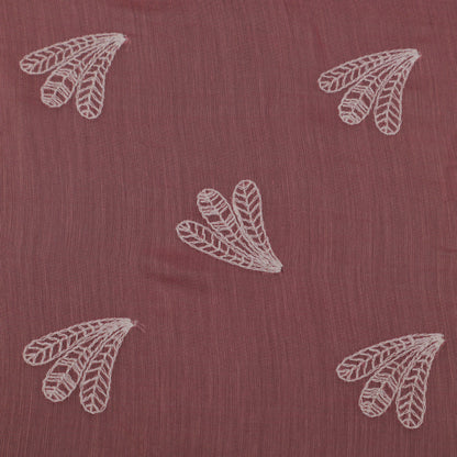 Pink Color Chanderi Booti Fabric