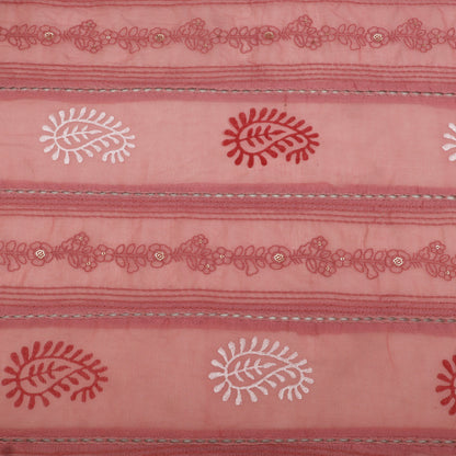 Mul Chanderi Embroidery Fabric
