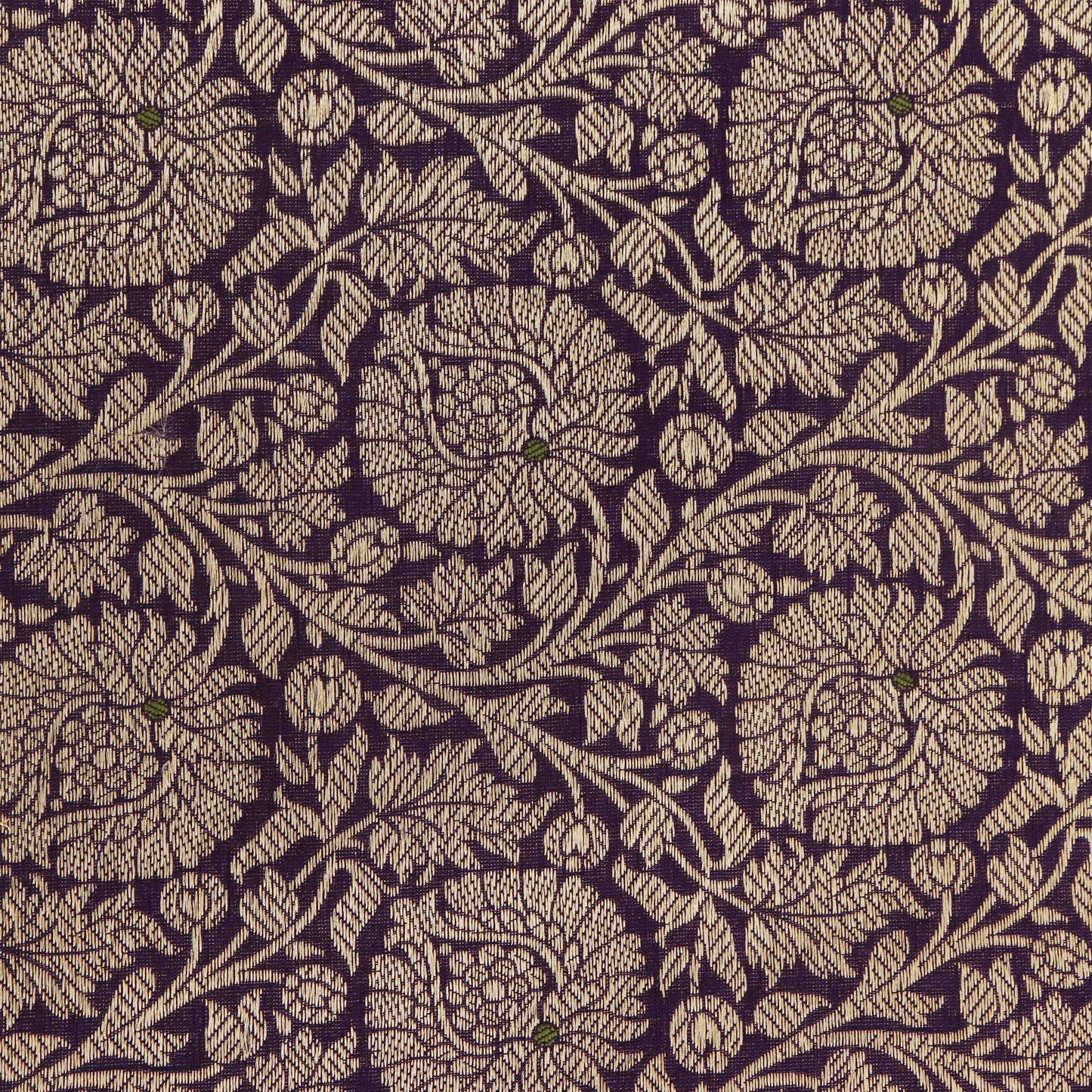 Purple Color Katan  Brocade Fabric