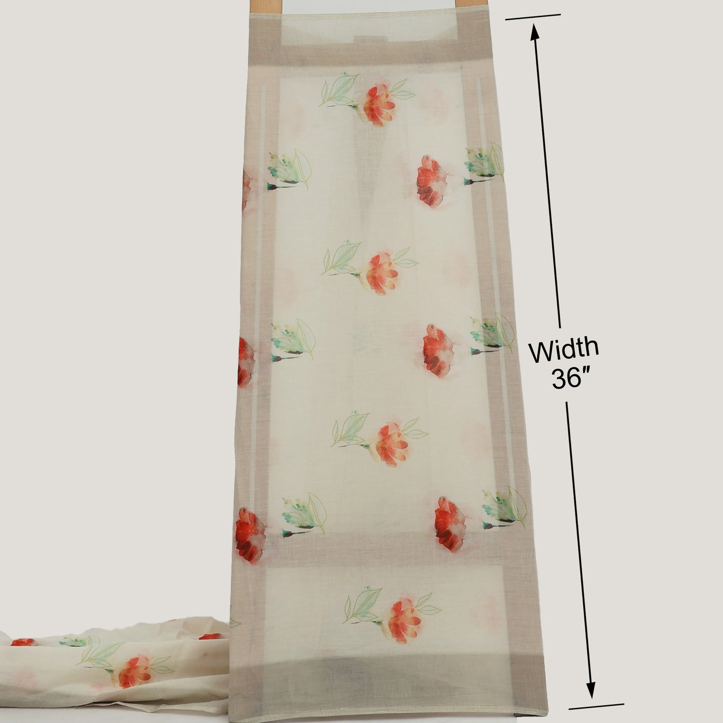 White Color Cotton Dupatta