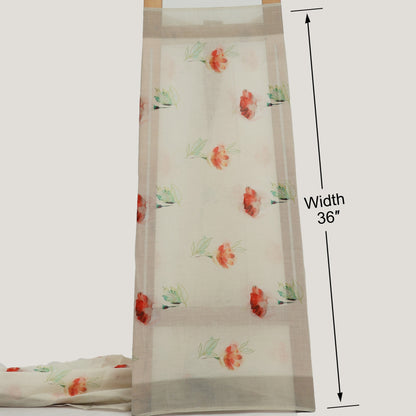 White Color Cotton Dupatta