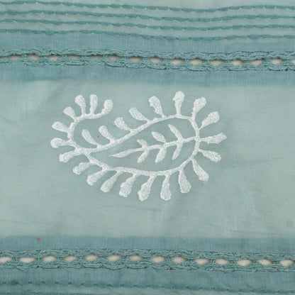 Mul Chanderi Embroidery Fabric