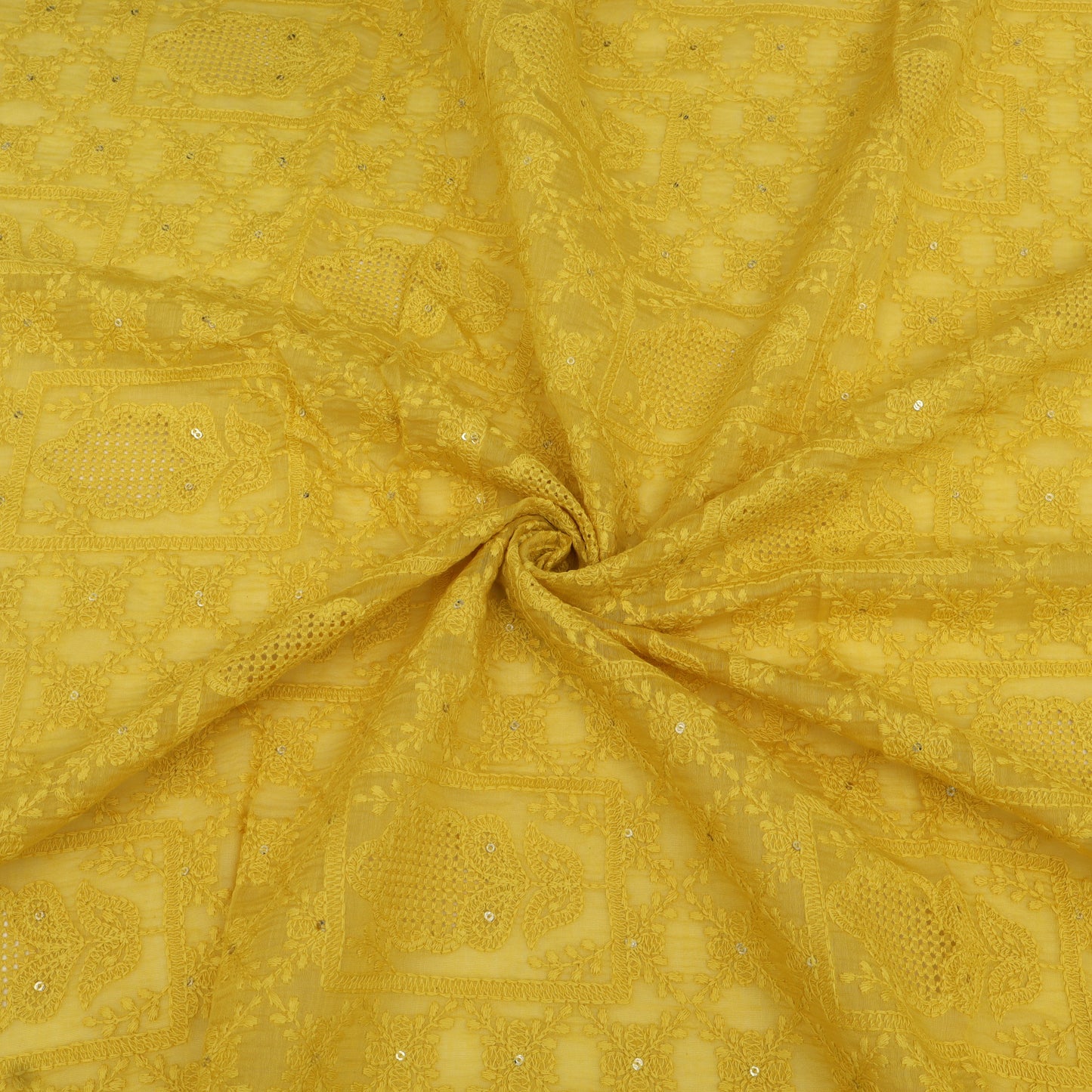 Chanderi Embroidery Fabric