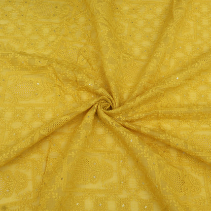 Chanderi Embroidery Fabric