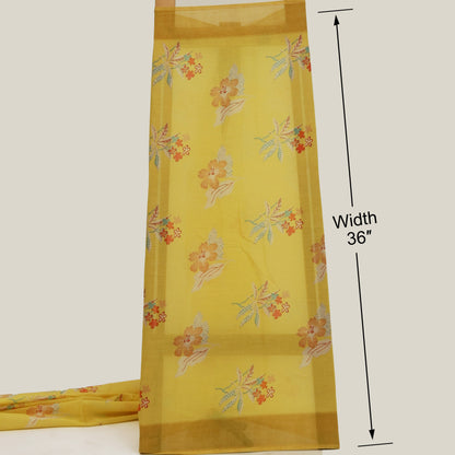 Yellow Color Cotton Dupatta
