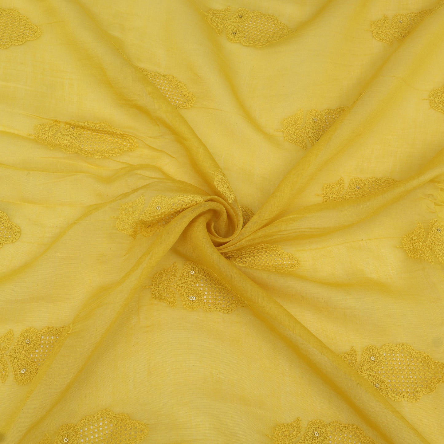 Chanderi Embroidery Fabric