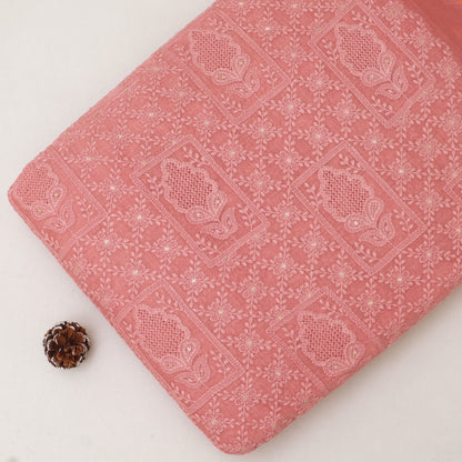 Chanderi Embroidery Fabric