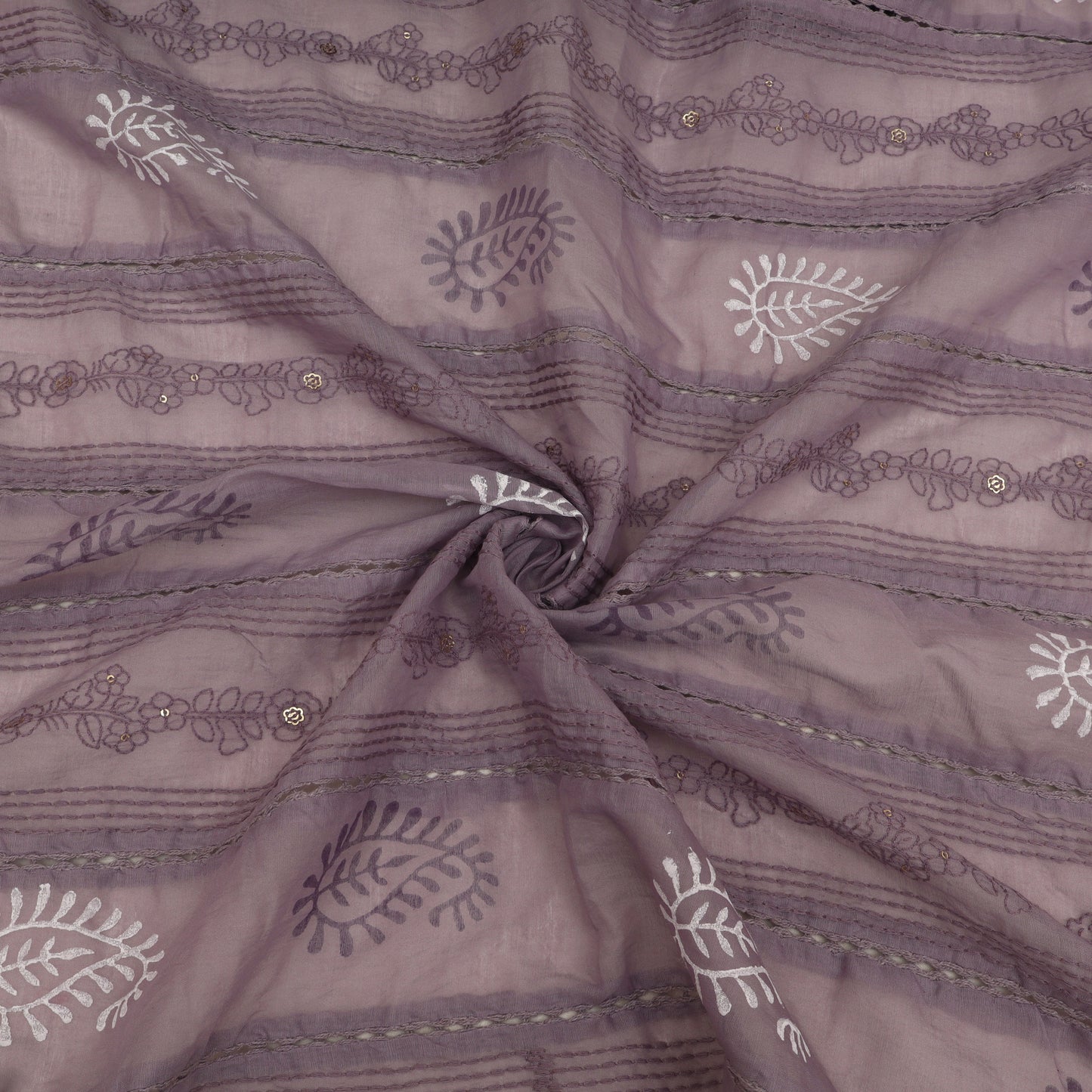 Mul Chanderi Embroidery Fabric