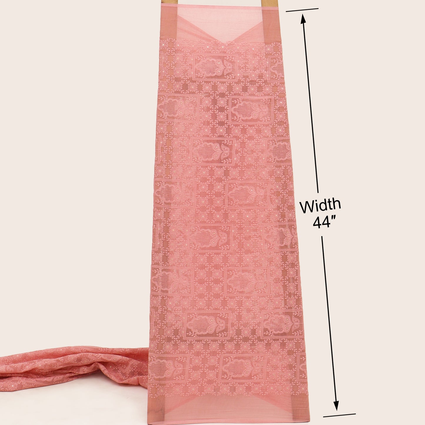 Chanderi Embroidery Fabric