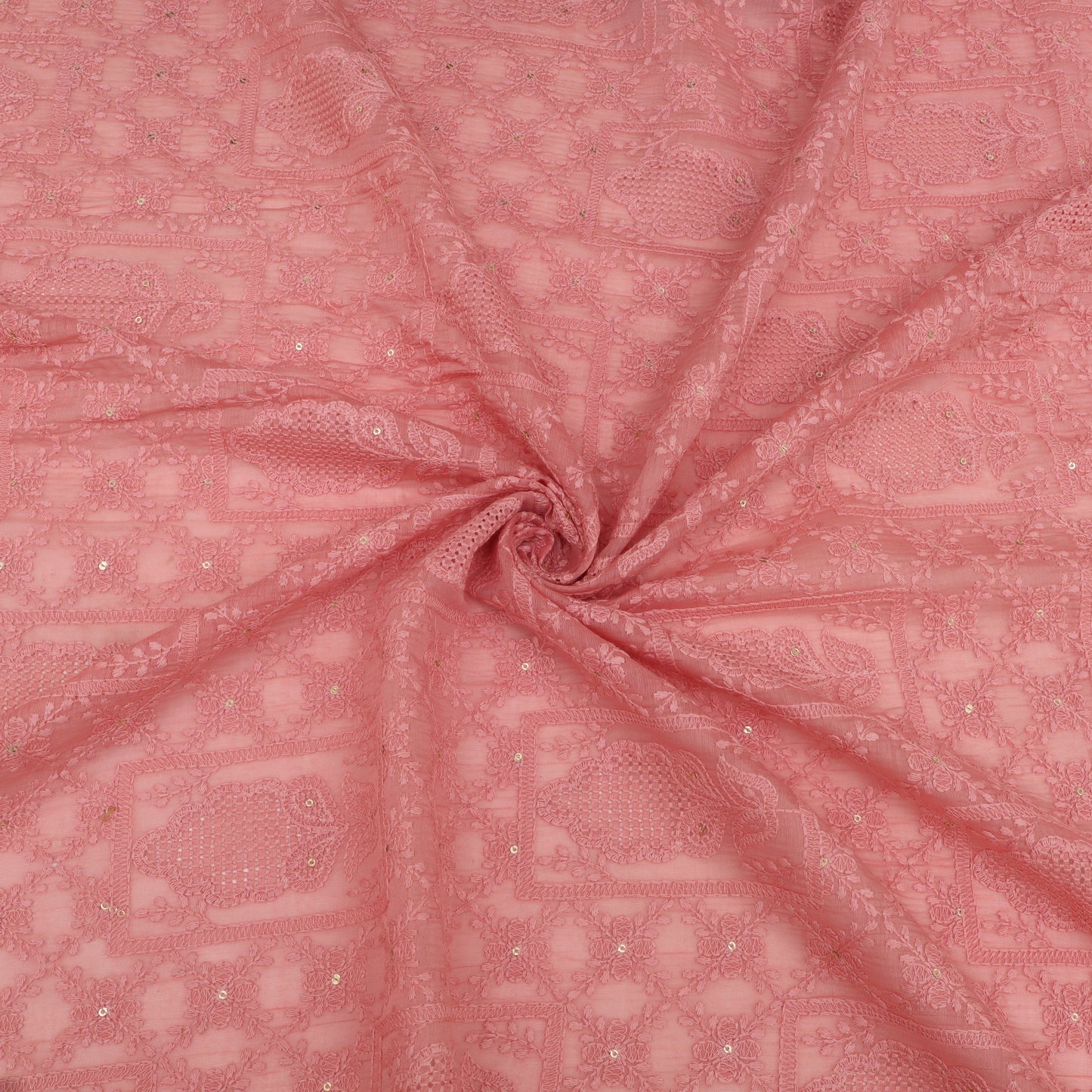 Chanderi Embroidery Fabric