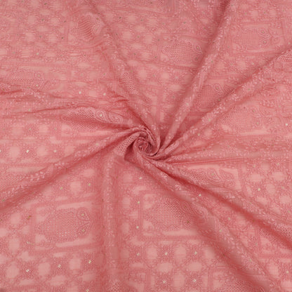 Chanderi Embroidery Fabric