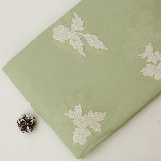 Mul Chanderi Embroidery Fabric