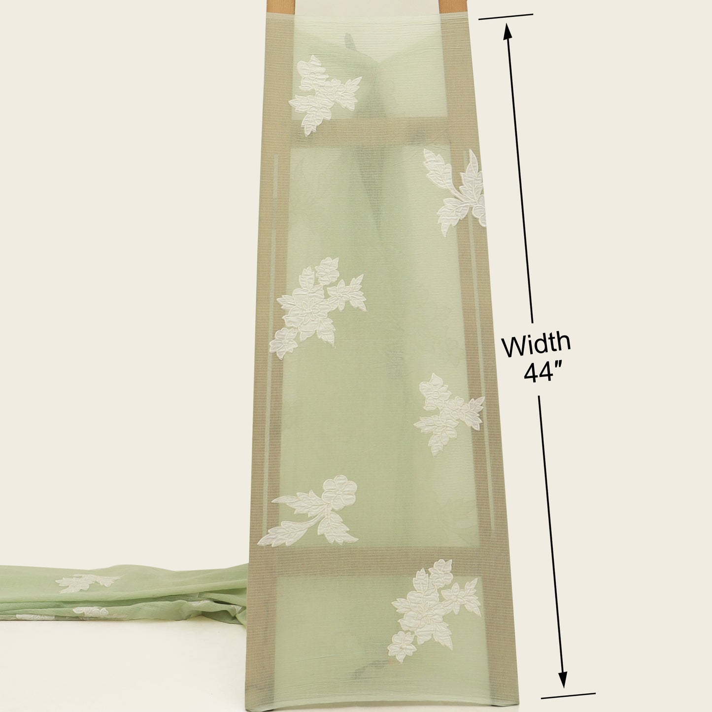Mul Chanderi Embroidery Fabric