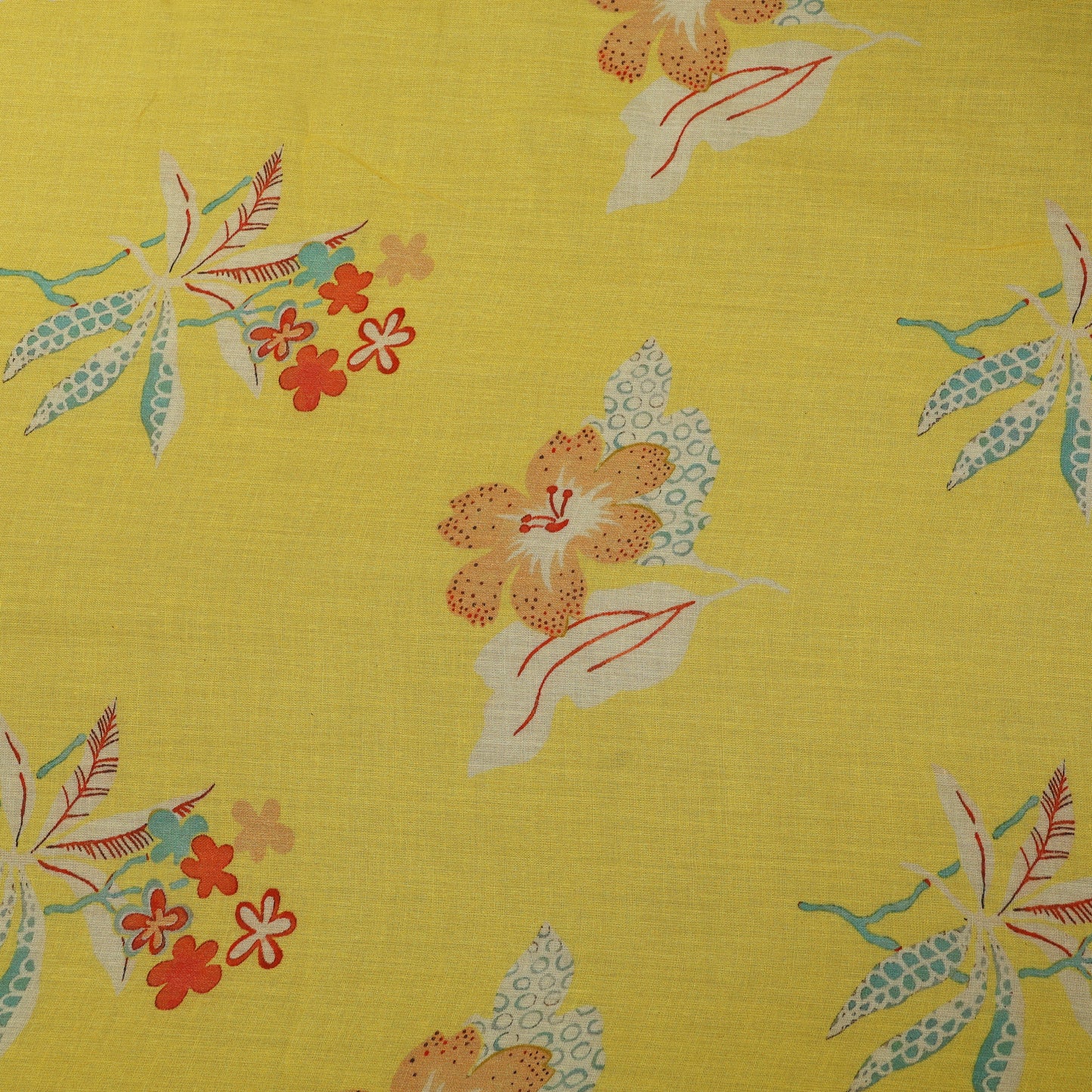 Yellow Color Cotton Dupatta