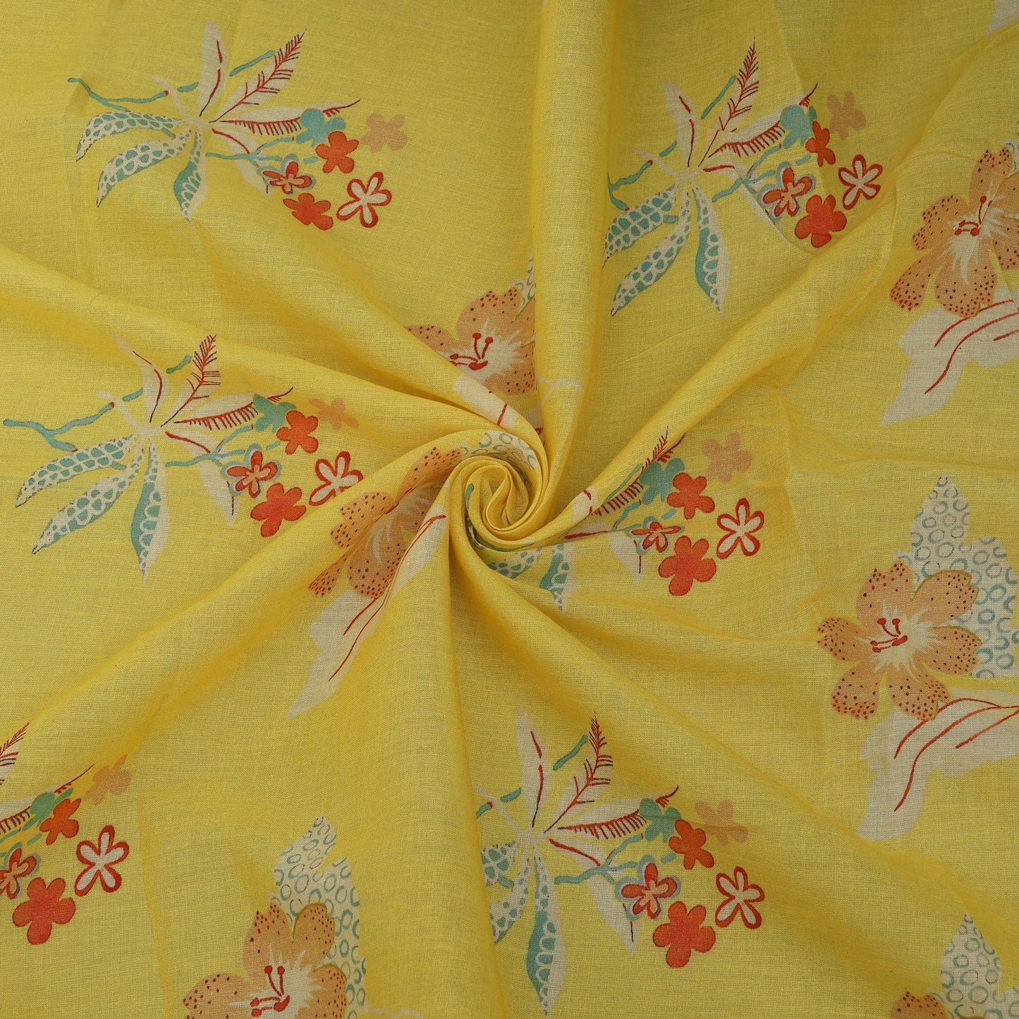 Yellow Color Cotton Dupatta