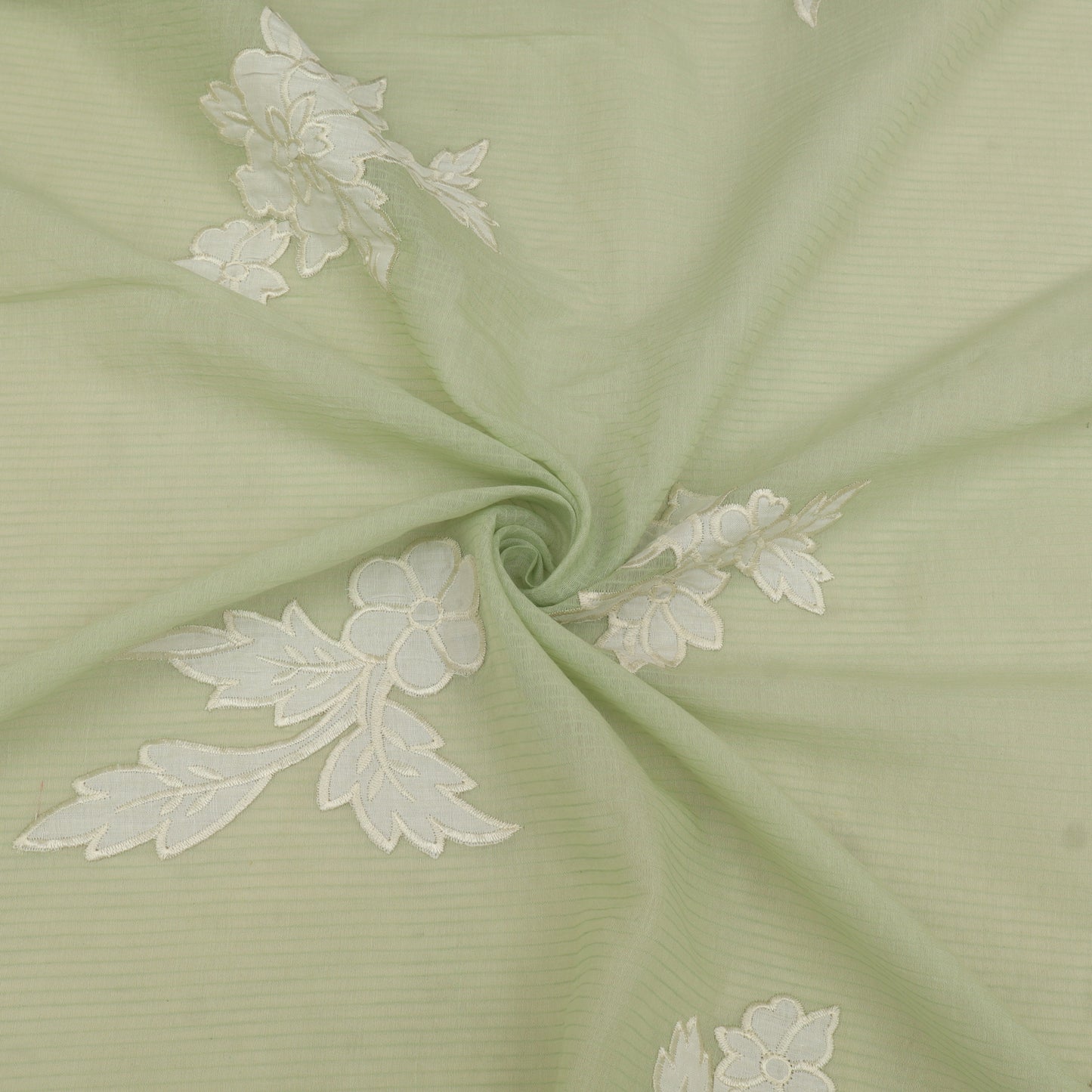 Mul Chanderi Embroidery Fabric