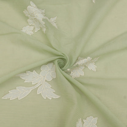 Mul Chanderi Embroidery Fabric